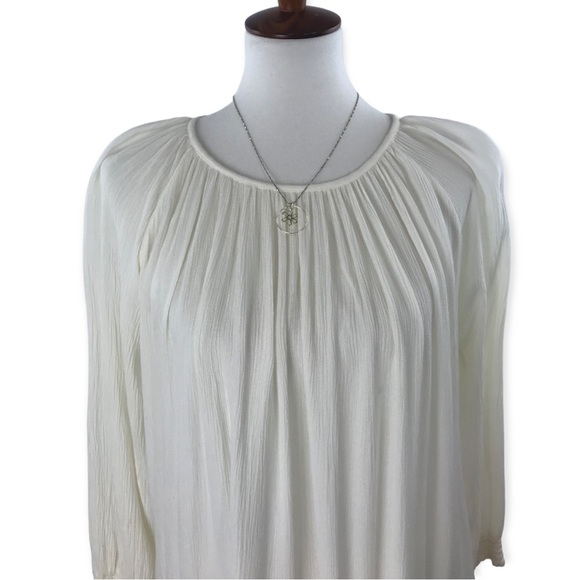 Roxy Ivory Boho Albe Loose Dress or Beach Coverup - Oversized Sz: XS - Picture 5 of 16